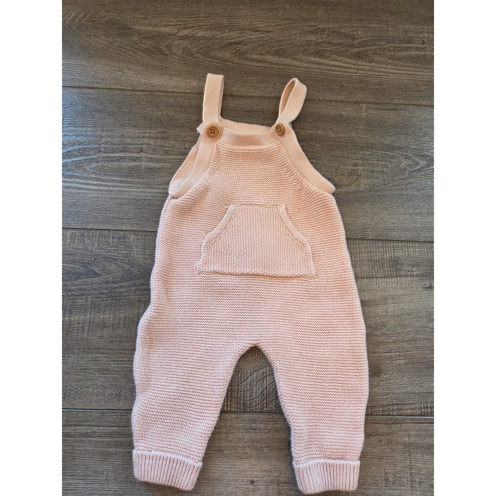 Little planet baby girl( light pink) knit romper 3 mos